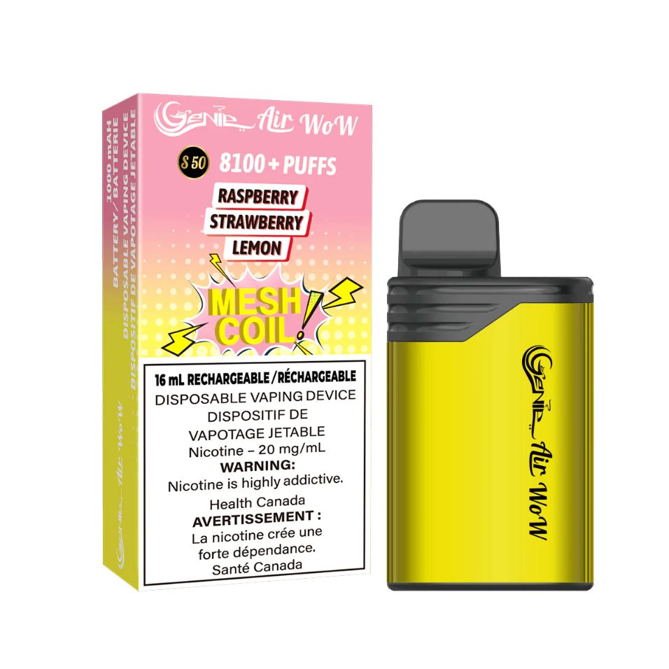 Genie Air WoW 8100 - Raspberry Strawberry Lemon