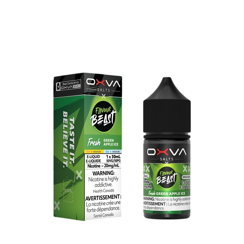Flavour Beast x OXVA - Fresh Green Apple Ice 30ml Salts