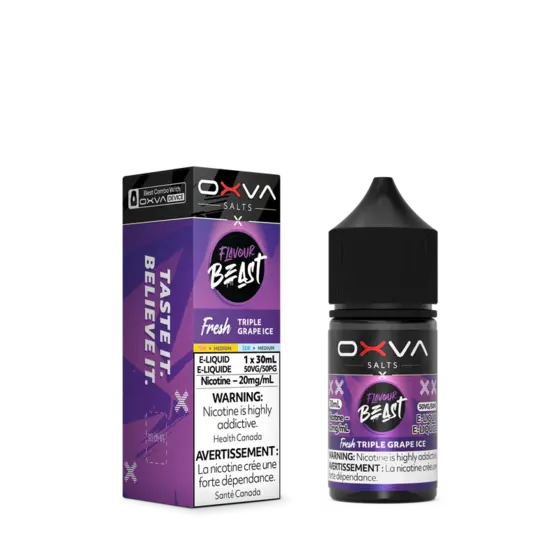 Flavour Beast x OXVA - Fresh Triple Grape Ice 30ml Salts