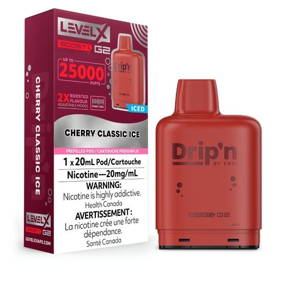 Drip'n Level X G2 Ultra Pods 50K  - Cherry Classic Iced