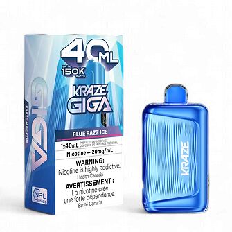 Kraze Giga 150K - Blue Razz Ice