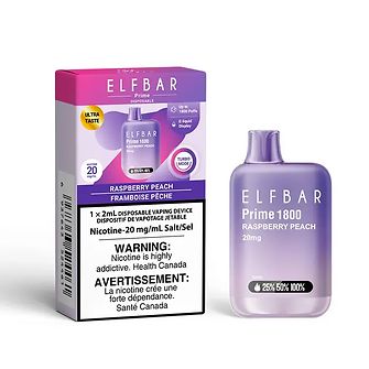 Elf Bar Prime 1800 - Raspberry Peach