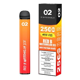 O2 2500 - Red B Watermelon Ice