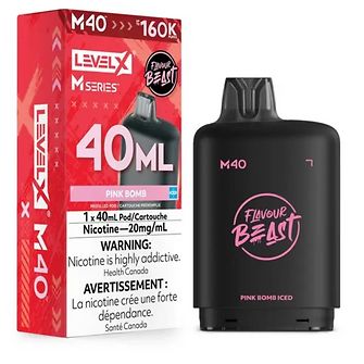 Flavour Beast Level X M40 160K - Pink Bomb Iced