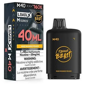 Flavour Beast Level X M40 160K - Mad Mango Peach
