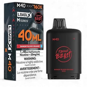 Flavour Beast Level X M40 160K - Bangin Blood Orange Iced