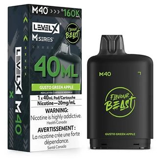 Flavour Beast Level X M40 160K - Gusto Green Apple