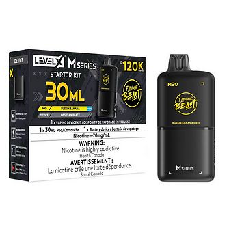 Level X M Series Starter Kit 120K - Bussin Banana Iced