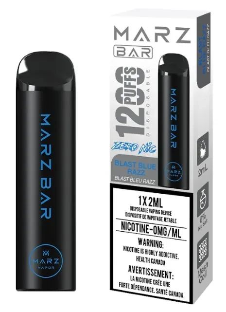 Marz Bar 1200 Zero Nicotine - Blast Blue Razz