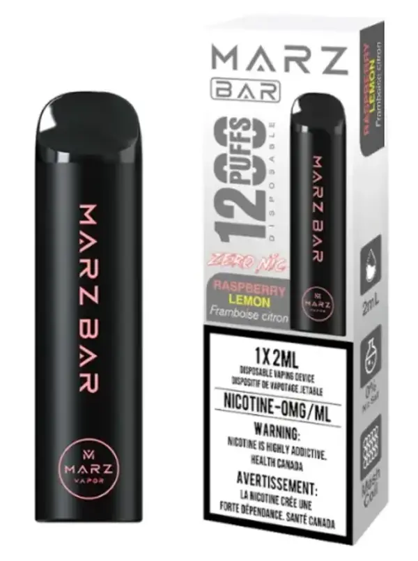 Marz Bar 1200 Zero Nicotine - Raspberry Lemon