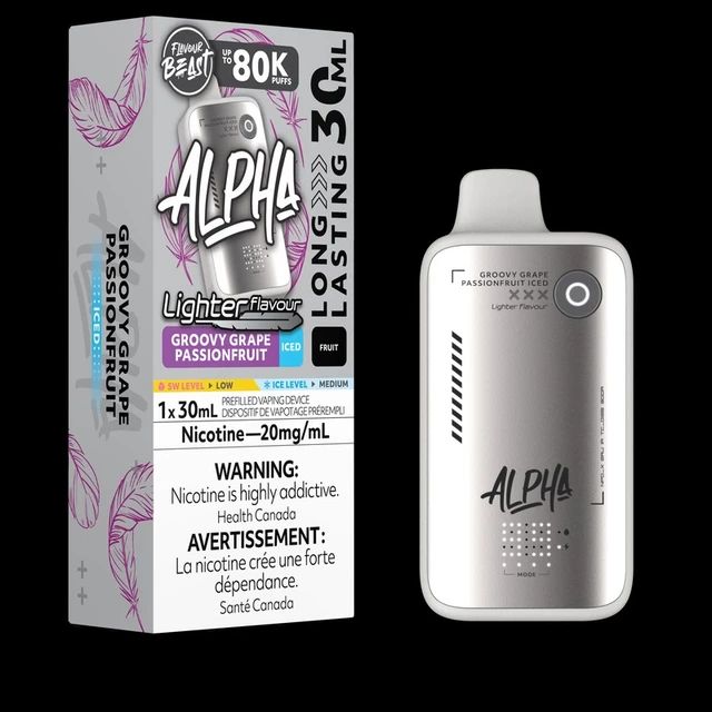 Flavour Beast Alpha Light 80K - Groovy Grape Passionfruit Iced