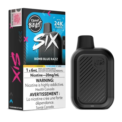 Flavour Beast SIX 24K - Bomb Blue Razz