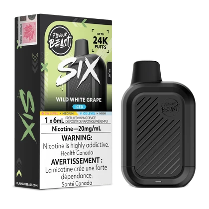 Flavour Beast SIX 24K - Wild White Grape Iced