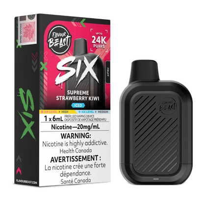 Flavour Beast SIX 24K - Supreme Strawberry Kiwi Iced