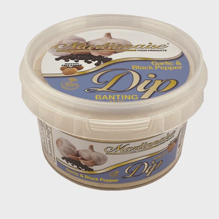 Martinnaise - Garlic &amp; Black Pepper Banting Dip -