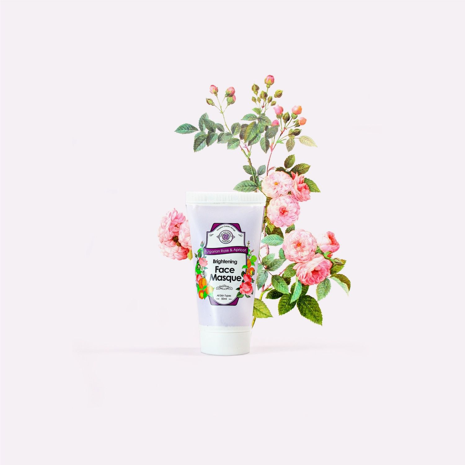 The Victorian Garden - Bulgarian Rose &amp; Apricot Hydrating Cream Face Mask - 50ml
