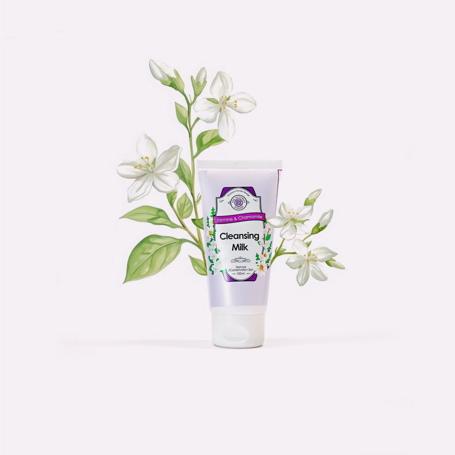 The Victorian Garden - Jasmine &amp; Chamomile Cleansing Milk | TUBE - 100ml