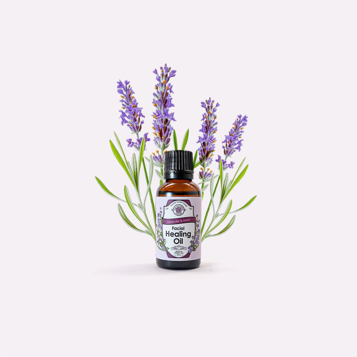 The Victorian Garden - Lavender &amp; Myrrh Facial Healing Oil - 10ml