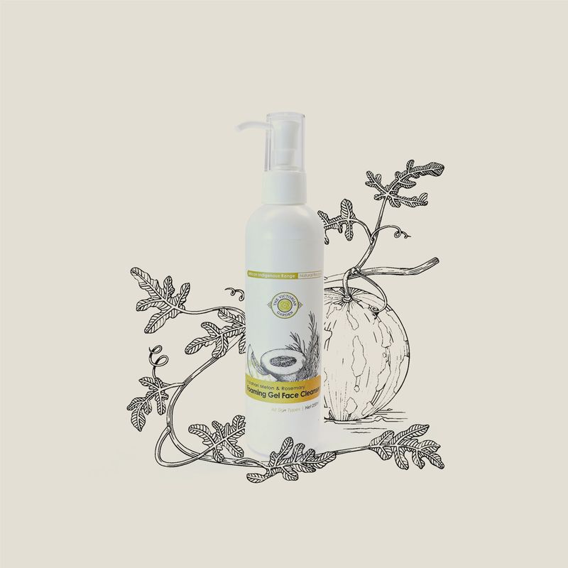 The Victorian Garden - Kalahari Melon &amp; Rosemary Foaming Gel Face Cleanser | TUBE - 100ml
