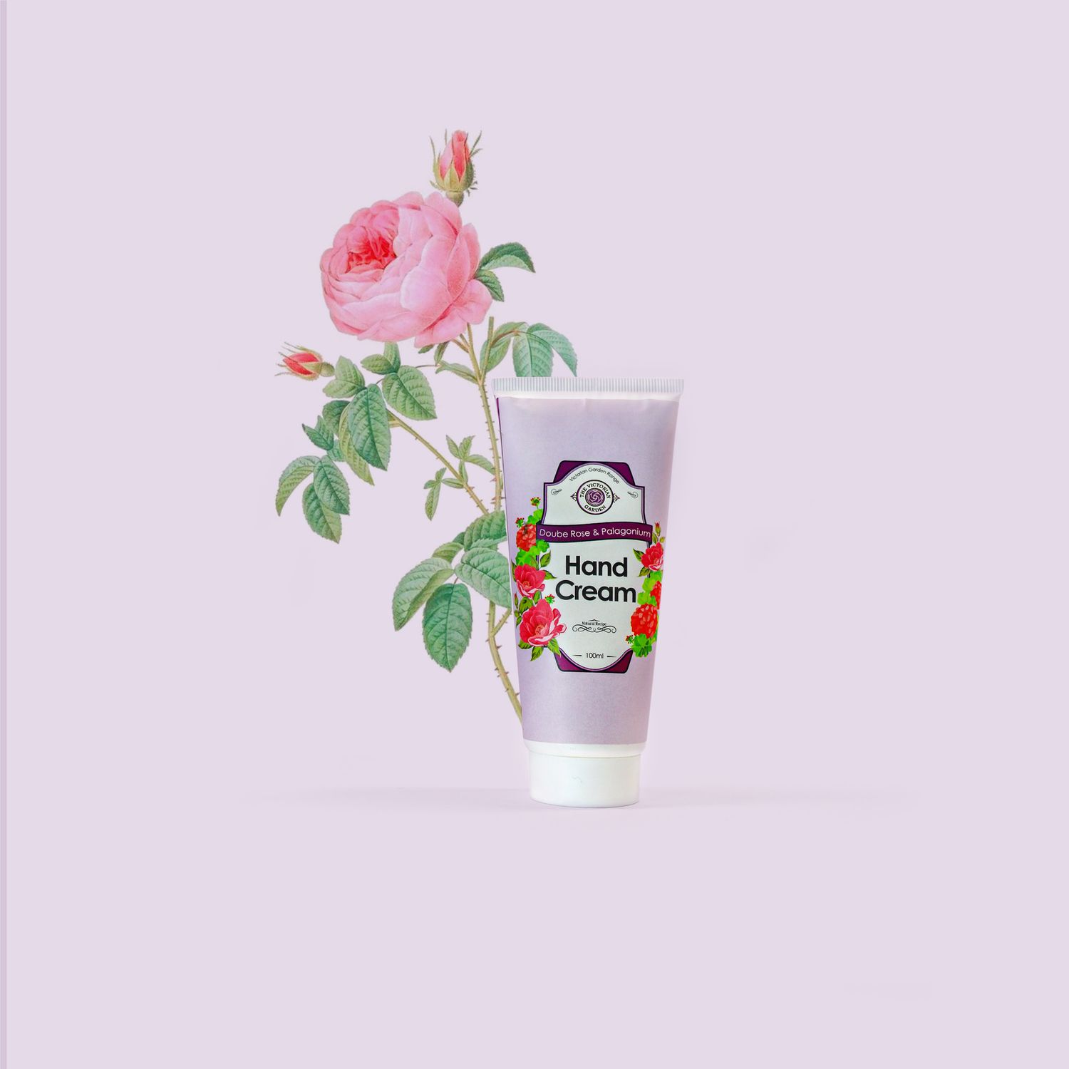 The Victorian Garden - Double Rose &amp; Pelargonium Hand Cream - 50ml