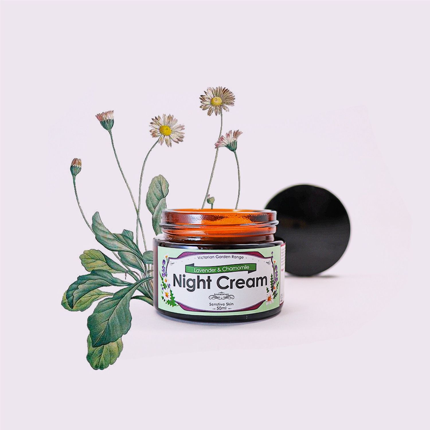 The Victorian Garden - Lavender &amp; Chamomile Night Cream - 50ml