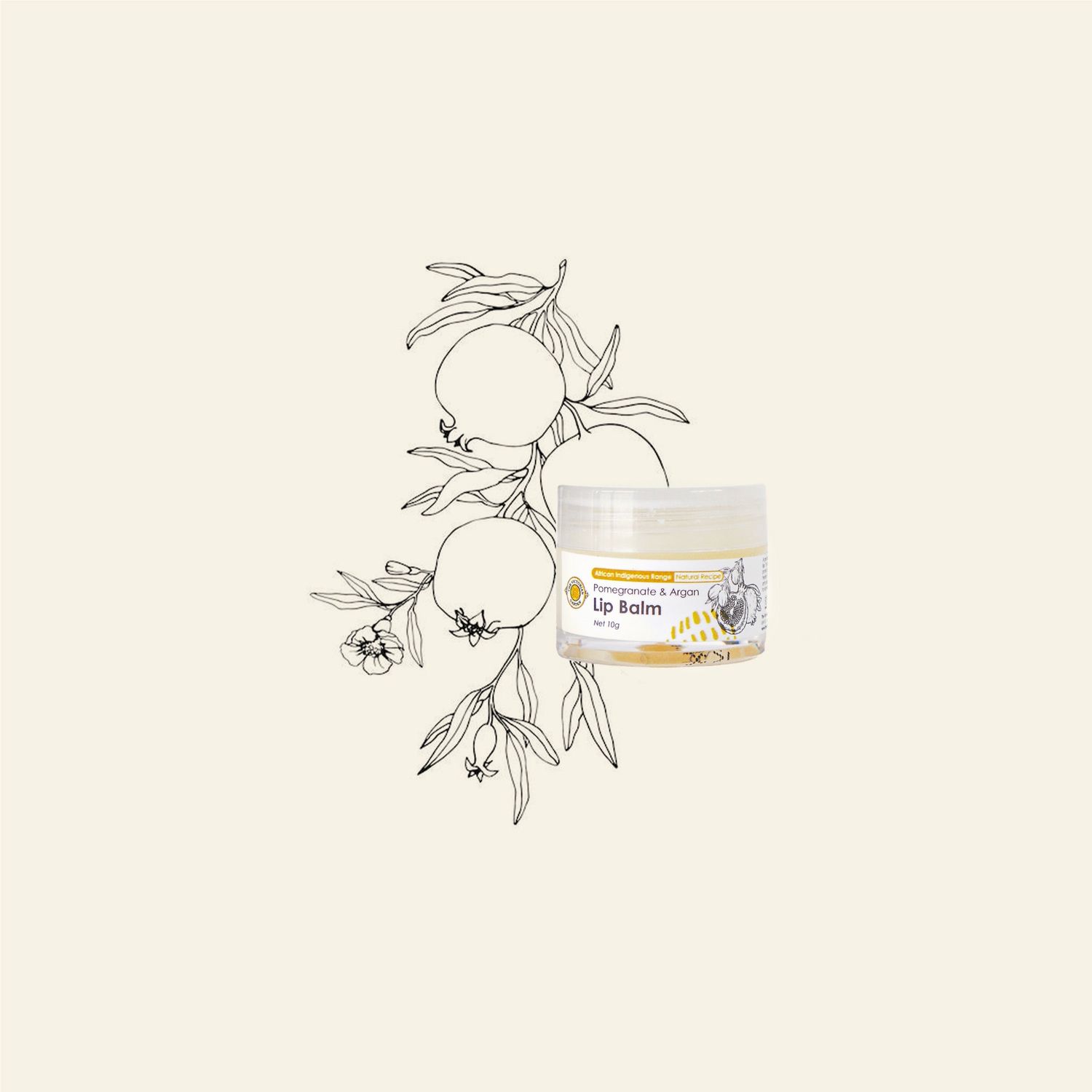 The Victorian Garden - Pomegranate &amp; Argan Lip Balm - 10g