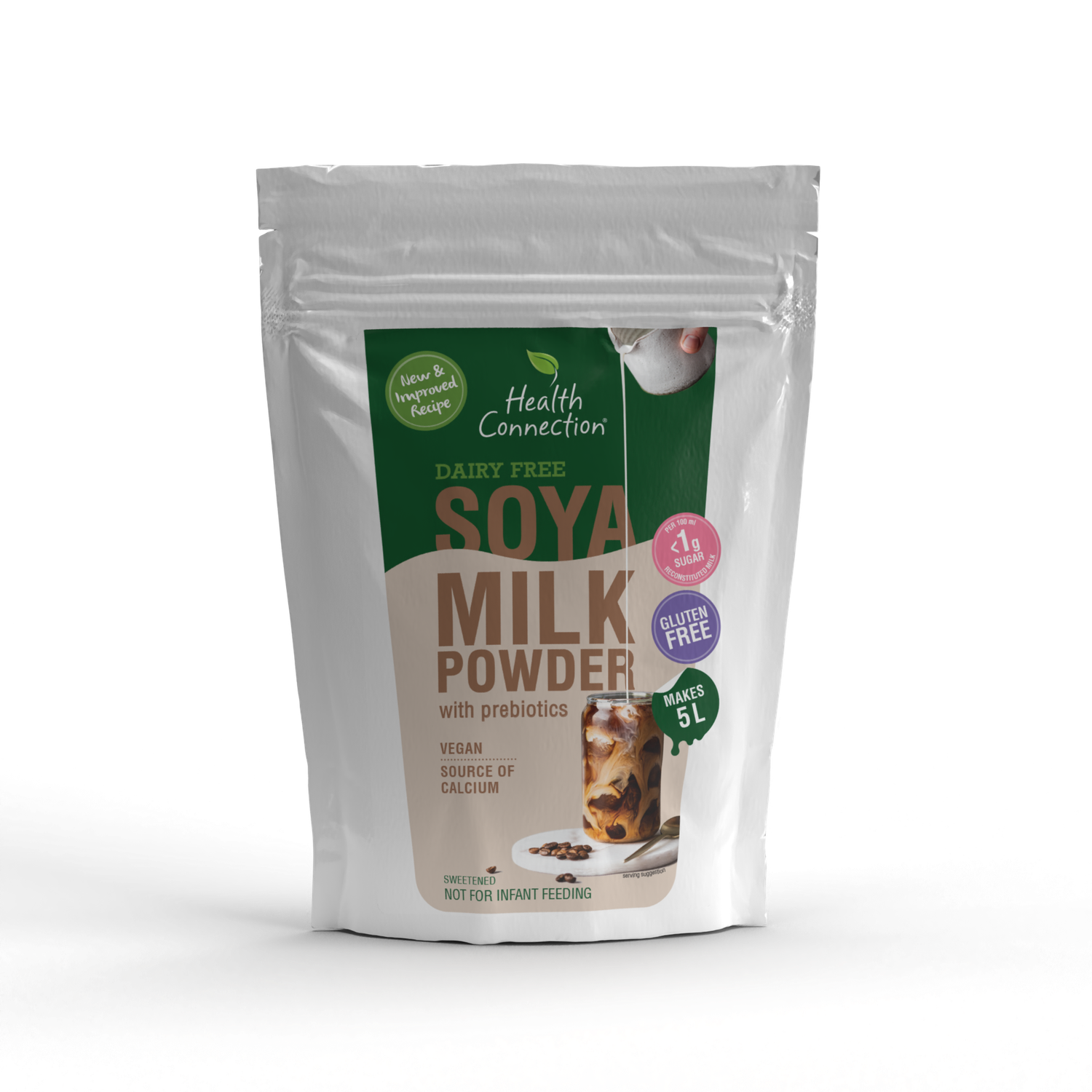 Health Connection Wholefoods - Soya Milk Powder, low fat - 500g