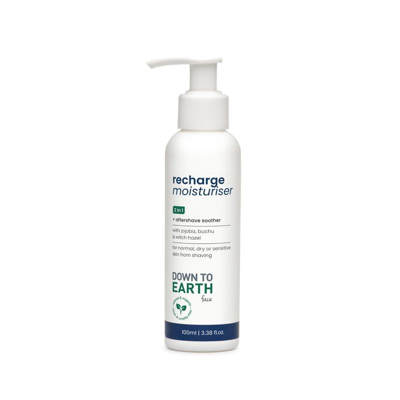 Down to Earth - Recharge Moisturiser &amp; Aftershave Soother - 100ml