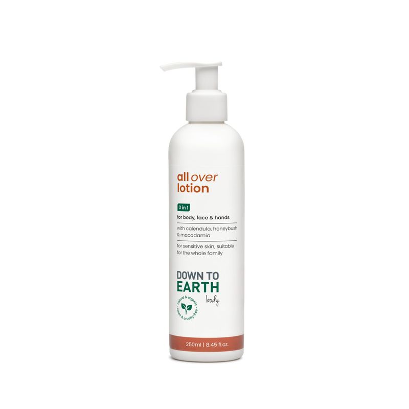 Down to Earth - All Over Lotion for Body, Face &amp; Hands - 250ml