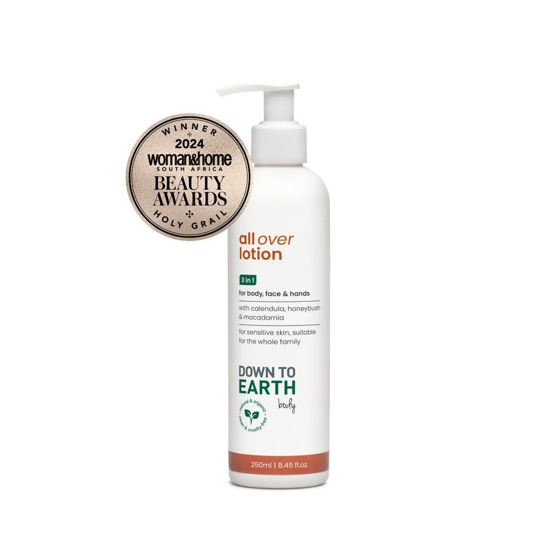Down to Earth - All Over Lotion for Body, Face &amp; Hands - 250ml