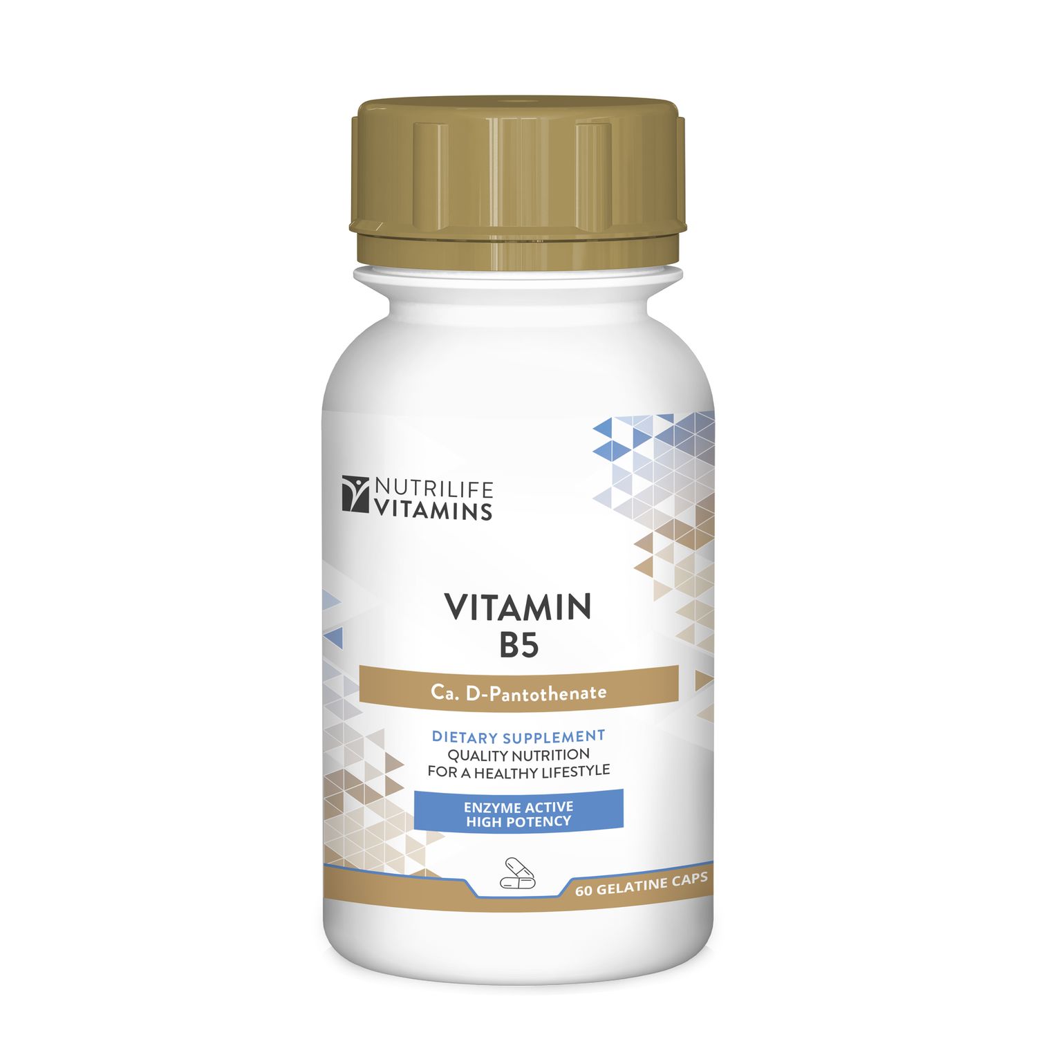Nutrigreen - Nutrilife Vitamins - Vita B5 Calcium D-Panthenate Advanced Enzyme Active- 60 capsules