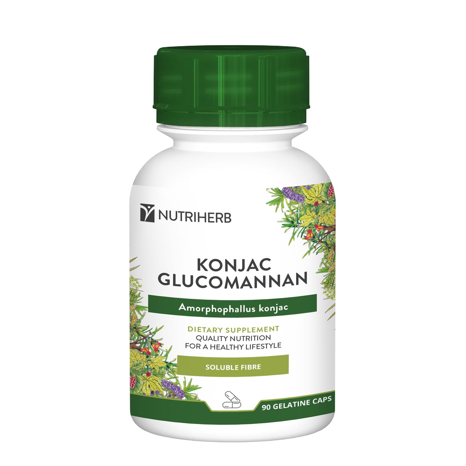 Nutrigreen - Nutriherb - Konjac Glucomannin - 90 Capsules