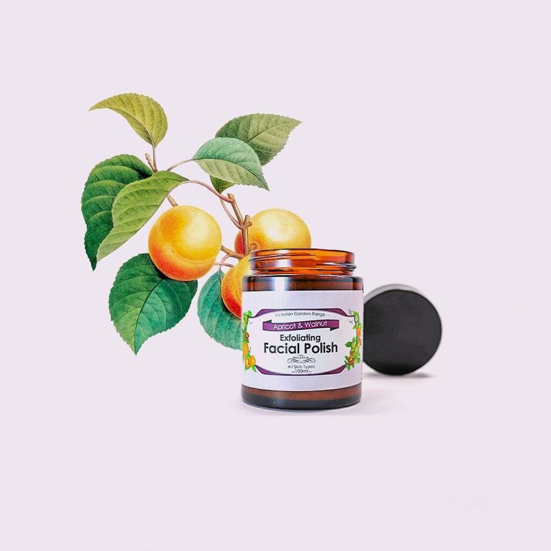 The Victorian Garden - Apricot &amp; Walnut Exfoliating Facial Polish