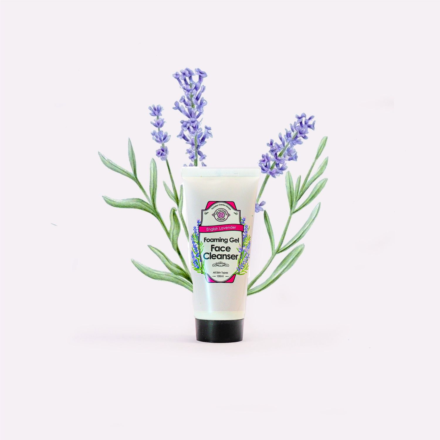 The Victorian Garden - English Lavender Foaming Gel Face Cleanser - 250ml
