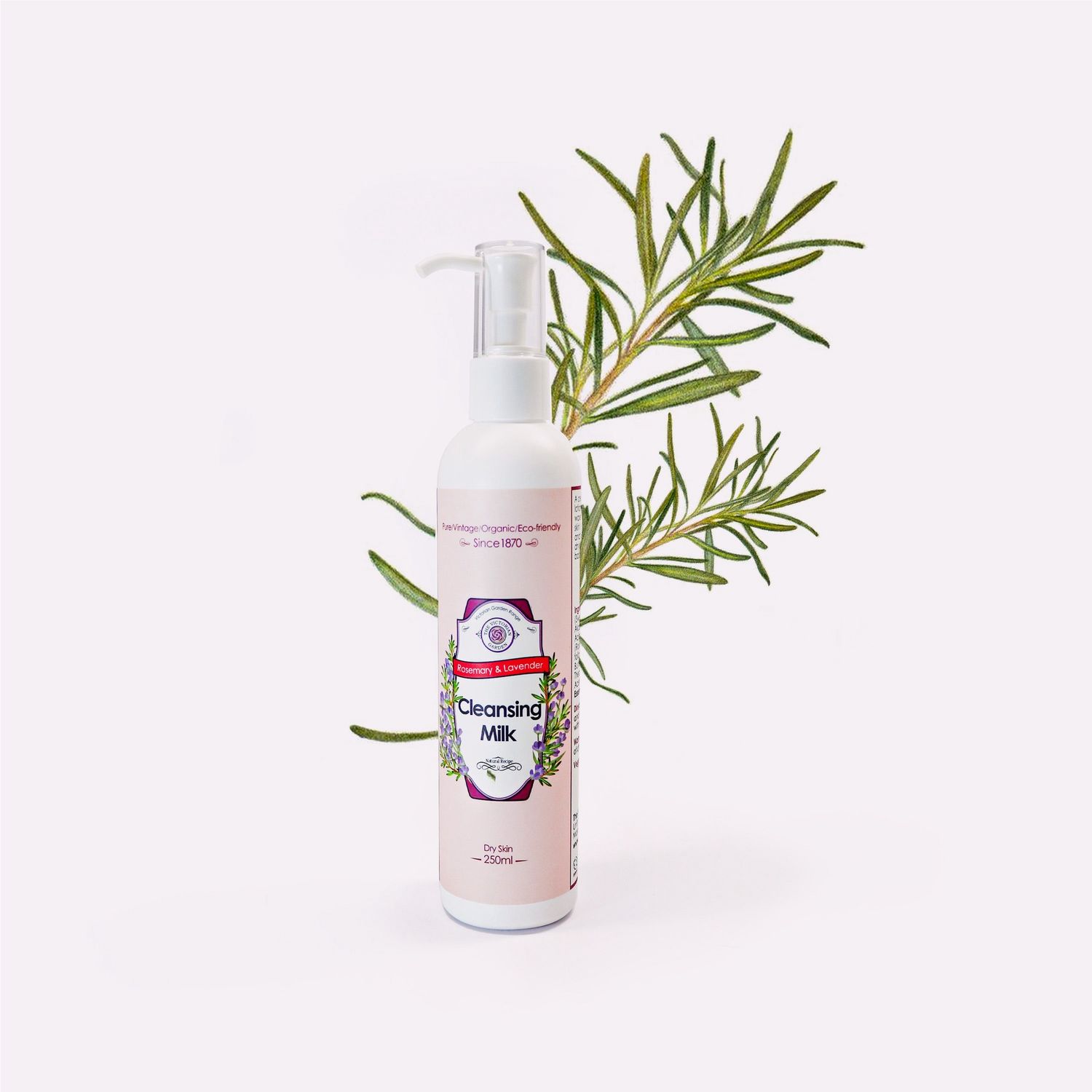 The Victorian Garden - Rosemary &amp; Lavender Cleansing Milk - 250ml