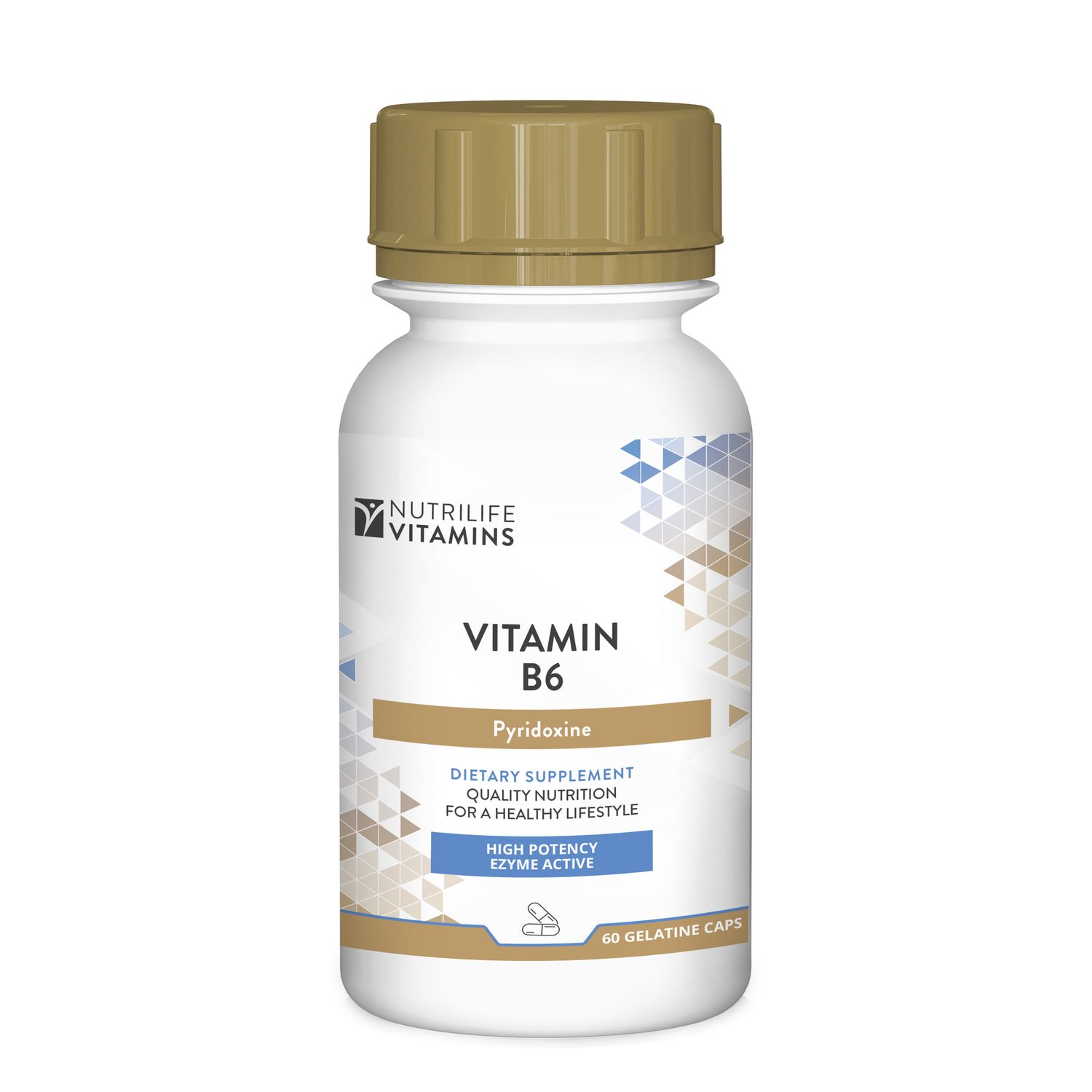 Nutrigreen - Nutrilife Vitamins - Vita B6 Pyridoxine A Enz - 100 tablets