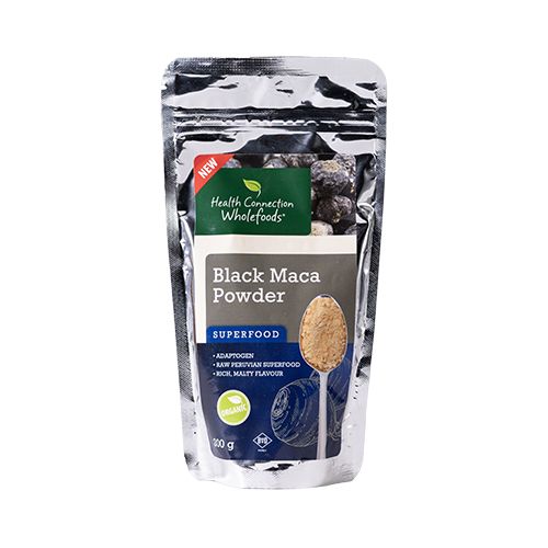Health Connection Wholefoods - Maca Powder Black, Organic - 200g