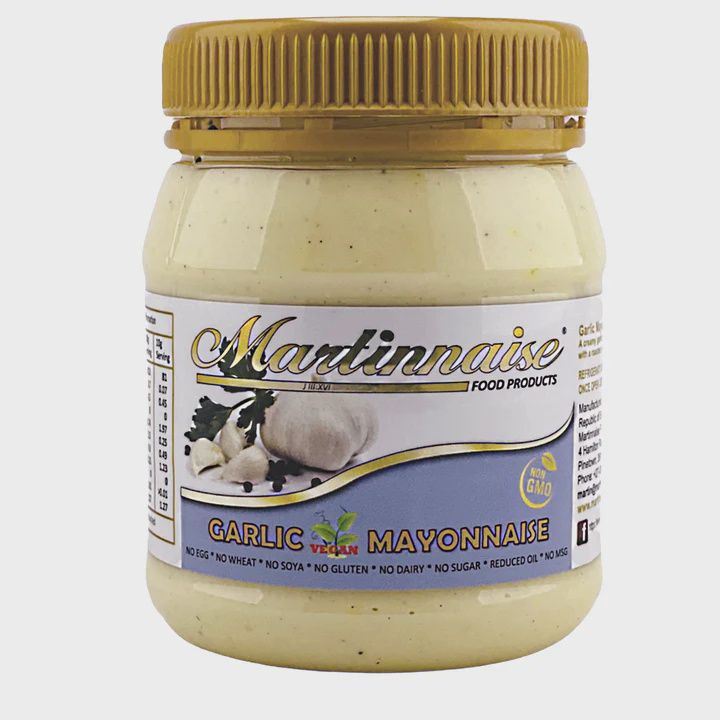 Martinnaise - Vegan - Garlic Egg Free Mayonnaise - 400g