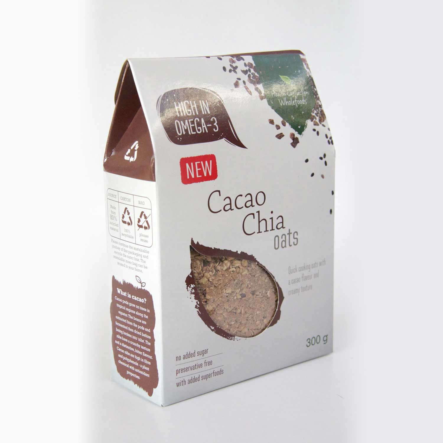 Health Connection Wholefoods - Cacao Chia Oats - 300g