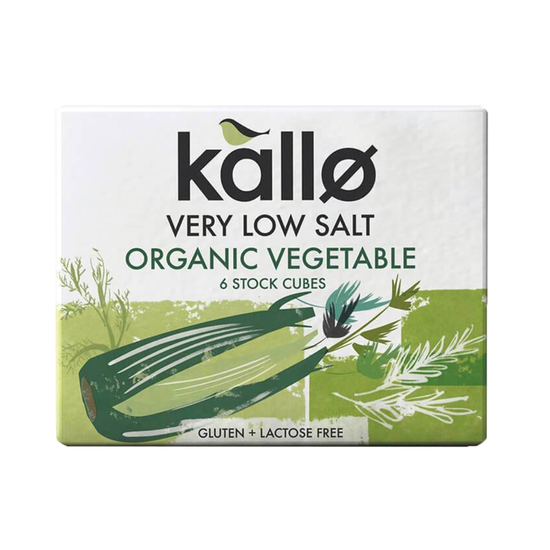 Kallo - Organic Low-Salt Vegetable Stock Cubes - 66g