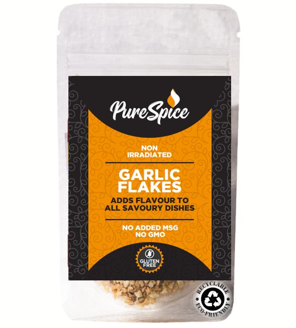 Pure Spice - Garlic flakes large (8-12)  - 60g