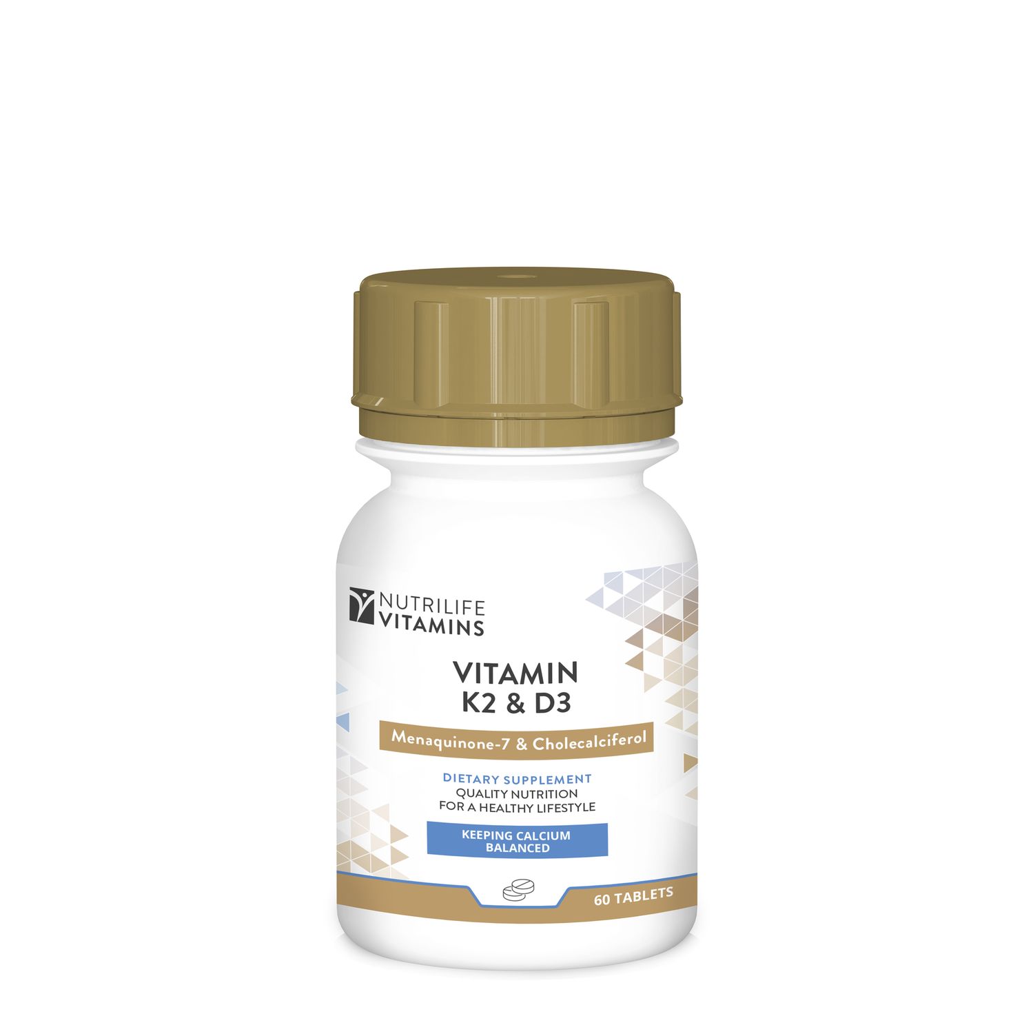 Nutrigreen - Vitamin K2 and D3 - 60  tabs