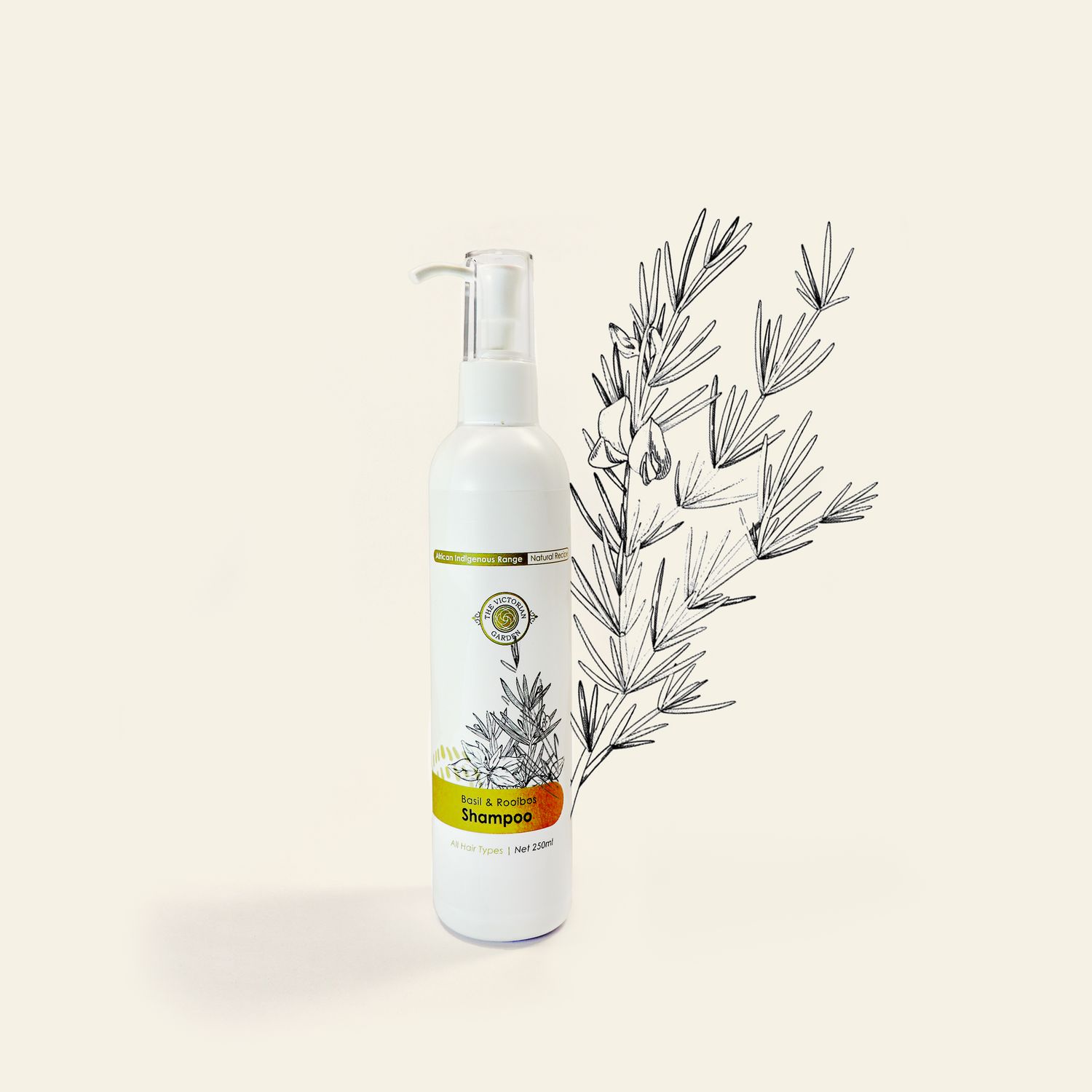The Victorian Garden - Basil &amp; Rooibos Shampoo - 250ml