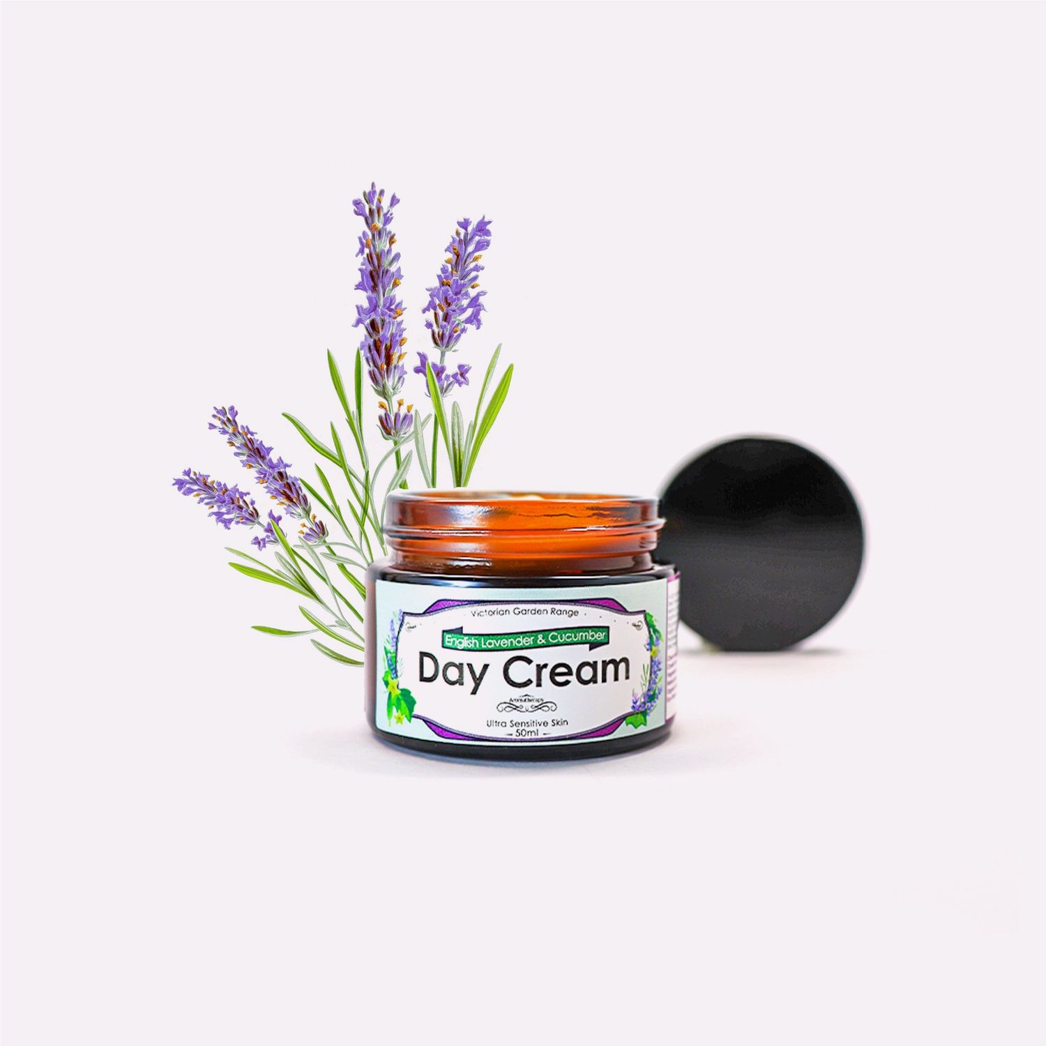 The Victorian Garden - English Lavender &amp; Cucumber Day Cream - 50ml
