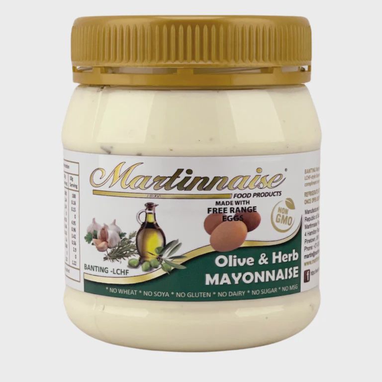 Martinnaise - Banting -  Olive &amp; Herb Mayonnaise - 400g