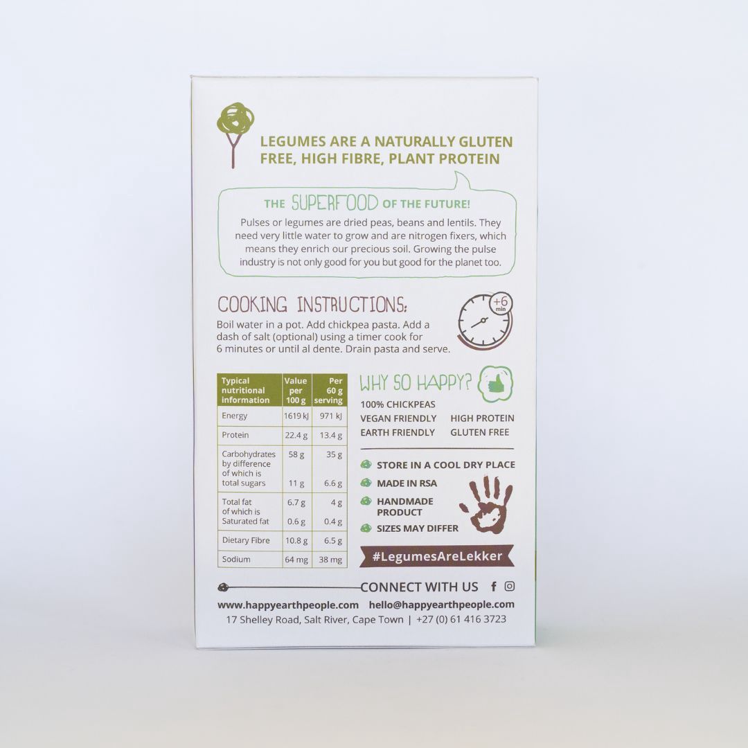 Happy Earth People - Chickpea Pasta Fusilli