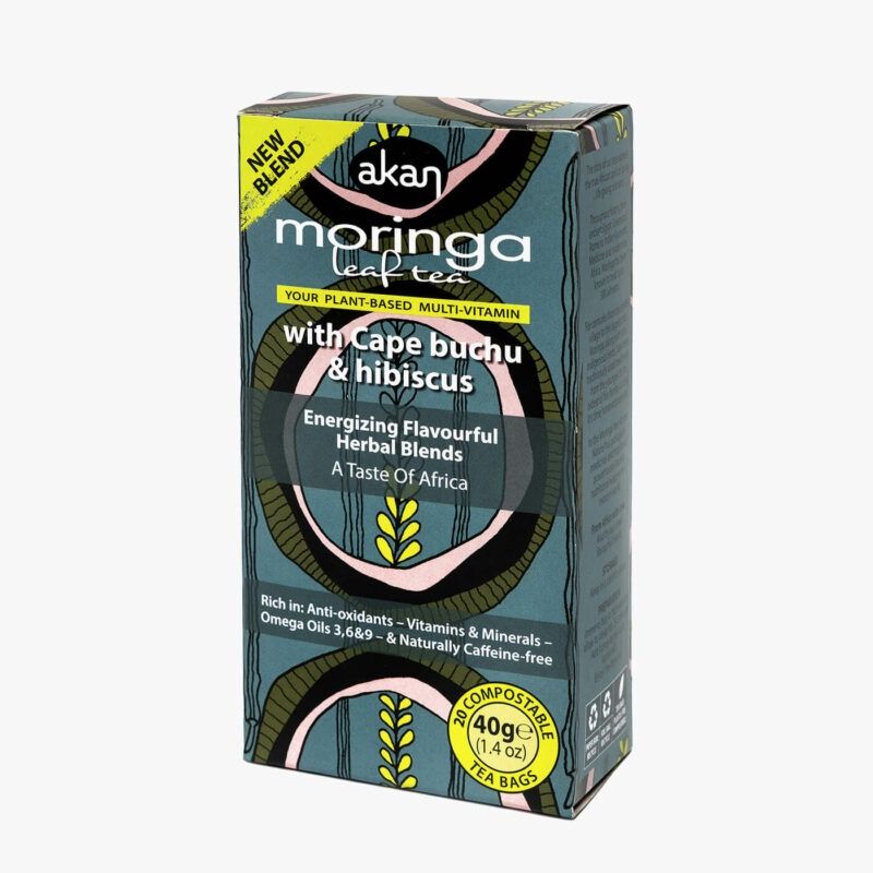 Akan - Moringa Cape Buchu &amp; Hibiscus Teabags - 20's