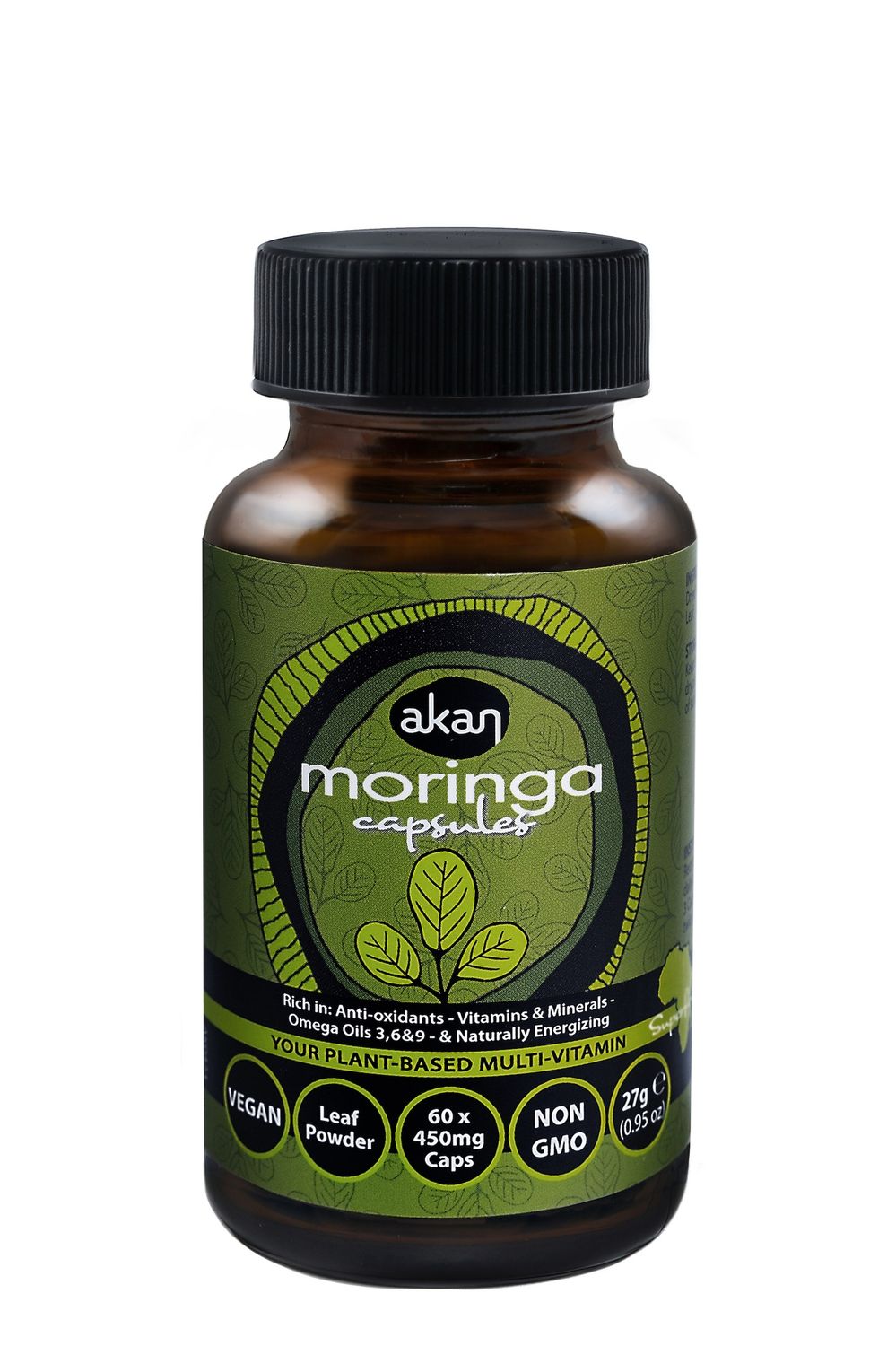 Akan - Moringa Vegan Capsules - 60s