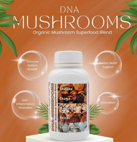 DNA Biopharm - Mushrooms - Superfood Blend -  60 caps