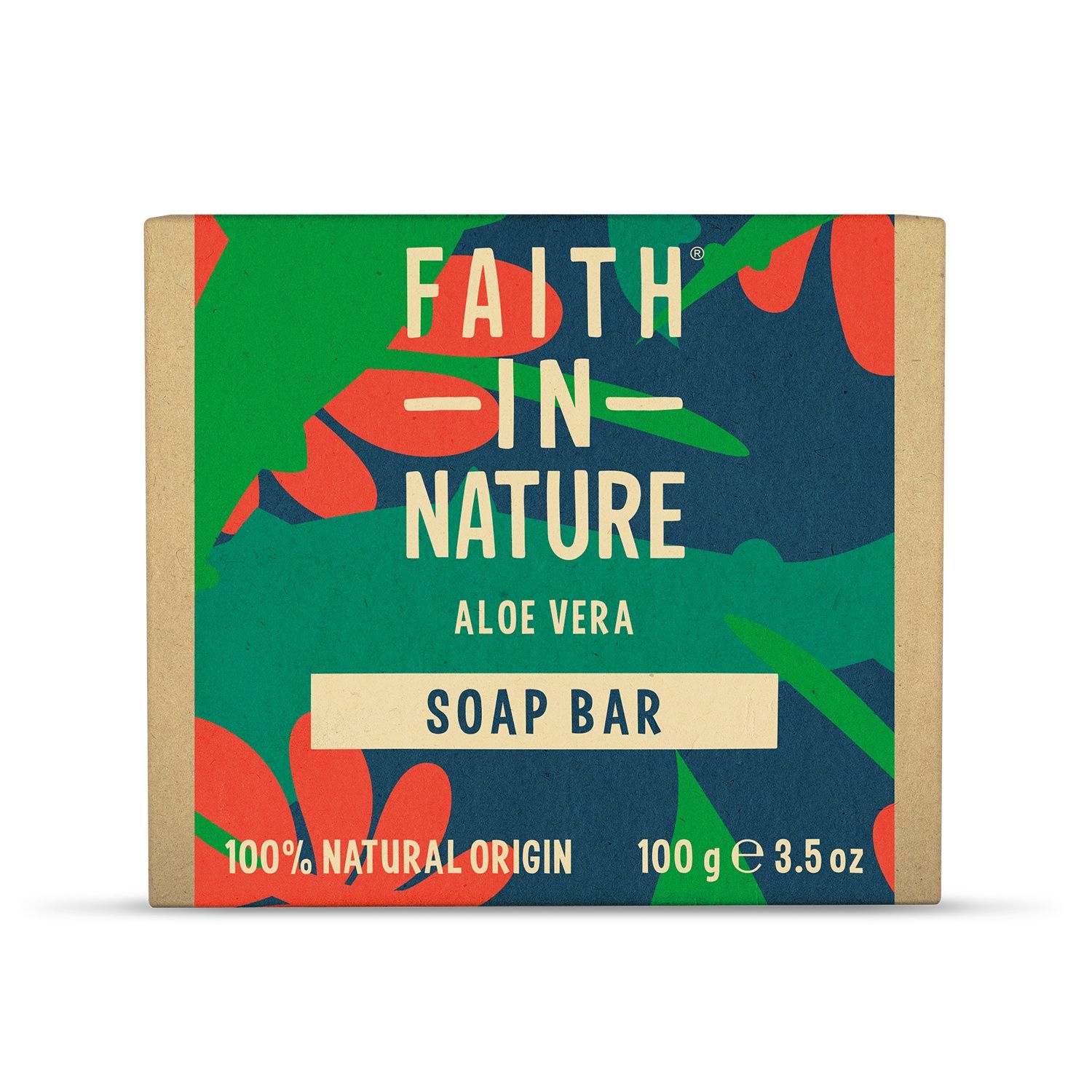 Faith In Nature - Soap Bar - 100g, flavour: Aloe Vera
